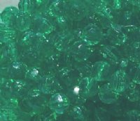 100 8mm Acrylic Faceted Holiday Green